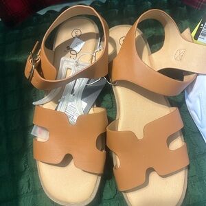 Art Class Brown Kids Sandals